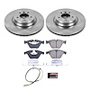 1-Click Daily Driver Brake Kits Front OE Replacement Rotors Z16 Ceramic Scorched Brake Pads - image 1