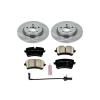 1-Click Daily Driver Brake Kits Rear OE Replacement Rotors Z16 Ceramic Scorched Brake Pads - image 1
