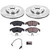 1-Click Daily Driver Brake Kits Front OE Replacement Rotors Z16 Ceramic Scorched Brake Pads