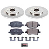 1-Click Daily Driver Brake Kits Rear OE Replacement Rotors Z16 Ceramic Scorched Brake Pads - image 1