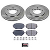 1-Click Daily Driver Brake Kits Front OE Replacement Rotors Z16 Ceramic Scorched Brake Pads - image 1