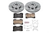 1-Click Daily Driver Brake Kits Front OE Replacement Rotors Z16 Ceramic Scorched Brake Pads - image 1