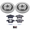 1-Click Daily Driver Brake Kits Front OE Replacement Rotors Z16 Ceramic Scorched Brake Pads - image 1