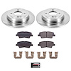 1-Click Daily Driver Brake Kits Rear OE Replacement Rotors Z16 Ceramic Scorched Brake Pads