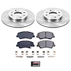1-Click Daily Driver Brake Kits Front OE Replacement Rotors Z16 Ceramic Scorched Brake Pads - image 1