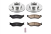 1-Click Daily Driver Brake Kits Front OE Replacement Rotors Z16 Ceramic Scorched Brake Pads - image 1