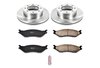 1-Click Daily Driver Brake Kits Front OE Replacement Rotors Z16 Ceramic Scorched Brake Pads - image 2
