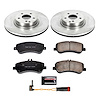 1-Click Daily Driver Brake Kits Front OE Replacement Rotors Z16 Ceramic Scorched Brake Pads