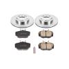 1-Click Daily Driver Brake Kits Front OE Replacement Rotors Z16 Ceramic Scorched Brake Pads - image 1