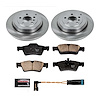 1-Click Daily Driver Brake Kits Rear OE Replacement Rotors Z16 Ceramic Scorched Brake Pads