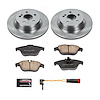 1-Click Daily Driver Brake Kits Rear OE Replacement Rotors Z16 Ceramic Scorched Brake Pads