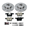 1-Click Daily Driver Brake Kits Front OE Replacement Rotors Z16 Ceramic Scorched Brake Pads