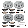 1-Click Daily Driver Brake Kits Front & Rear OE Replacement Rotors Z16 Ceramic Scorched Brake Pads