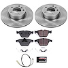 1-Click Daily Driver Brake Kits Front OE Replacement Rotors Z16 Ceramic Scorched Brake Pads - image 1