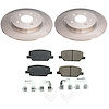 Z17 Evolution Geomet Fully-Coated Rear Rotor Brake Kit Fits Select Hyundai Palisade, Santa Fe; Kia Telluride - image 1