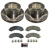 KOE9183 OE Stock Replacement Low-Dust Ceramic Brake Pad & Rotor Kit - image 1