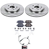 KOE9301 OE Stock Replacement Low-Dust Ceramic Brake Pad & Rotor Kit - image 1