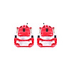 Performance Front Brake Calipers Powder Coated Red Pair - image 1