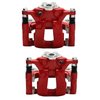 Rear Performance Disc Brake Caliper Pair w/Brackets Fits Select Chevy Colorado, Silverado 1500 & GMC Canyon [Red Powder Coat] - image 3