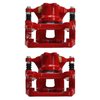 Rear Performance Disc Brake Caliper Pair w/Brackets Fits Select Chevy Colorado, Silverado 1500 & GMC Canyon [Red Powder Coat] - image 4