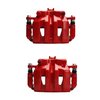 Front Performance Disc Brake Caliper Pair w/Brackets Fits Select Honda Odyssey [Red Powder Coat] - image 3