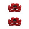 Front Performance Disc Brake Caliper Pair w/Brackets for 2017-2021 Honda Clarity [Red Powder Coat]