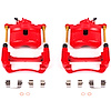 Performance Front Brake Calipers Powder Coated Red Pair - image 1
