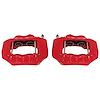 Performance Front Brake Calipers Powder Coated Red Pair - image 1