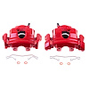 RED CALIPER PAIR W/ BRKT - image 1
