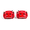 Performance Front Brake Calipers Powder Coated Red Pair - image 1