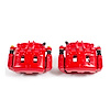 Performance Front Brake Calipers Powder Coated Red Pair - image 1