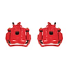 Performance Front Brake Calipers Powder Coated Red Pair - image 1