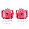 Performance Front Brake Calipers Powder Coated Red Pair - image 1