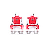 Performance Rear Brake Calipers Powder Coated Red Pair - image 1