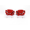 Performance Front Brake Calipers Powder Coated Red Pair - image 1