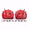 Performance Front Brake Calipers Powder Coated Red Pair - image 1