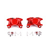 Performance Rear Brake Calipers Powder Coated Red Pair - image 1