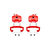 Performance Front Brake Calipers Powder Coated Red Pair - image 1