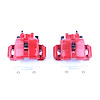 Performance Front Brake Calipers Powder Coated Red Pair - image 1