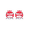 Performance Front Brake Calipers Powder Coated Red Pair - image 1
