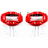 Performance Front Brake Calipers Powder Coated Red Pair - image 1
