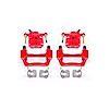 Performance Rear Brake Calipers Powder Coated Red Pair