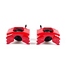 Performance Front Brake Calipers Powder Coated Red Pair - image 1