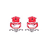 Performance Rear Brake Calipers Powder Coated Red Pair - image 1