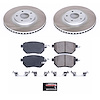 SC091 Semi-Coated Rotor & Low-Dust Ceramic Brake Pad Kit - image 1