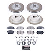 SC092 Semi-Coated Rotor & Low-Dust Ceramic Brake Pad Kit - image 1
