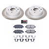 SC098 Semi-Coated Rotor & Low-Dust Ceramic Brake Pad Kit