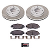 SC1033 Semi-Coated Rotor & Low-Dust Ceramic Brake Pad Kit - image 1