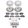 SC1042 Semi-Coated Rotor & Low-Dust Ceramic Brake Pad Kit - image 1