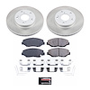 SC1043 Semi-Coated Rotor & Low-Dust Ceramic Brake Pad Kit - image 1